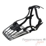 ゴム引きワイヤー製口輪　かご型　冬・寒い時凍え付き防止マズル！