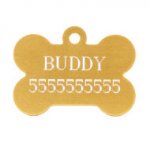 犬用ネームプレート　ボーン型