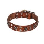 ‘Rock 'n' Roll style ’ FDT Artisan スタッズ付　革製　犬用首輪