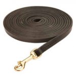 犬訓練・追跡用本革ロング・リード (10 mm)