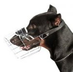 ドーベルマン用バスケット型口輪