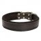 Leather Dog Collar Padded with Thick Felt