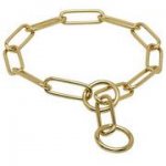 真鍮の中・大型犬用チョークチェーンカラー