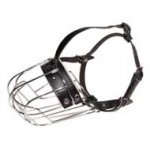 ワイヤー製バスケット型口輪　小型犬用