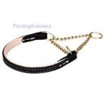 犬用マーティンゲール首輪(黄銅、12mm)