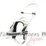 大型犬盲導犬のハーネス　　白いナイロン製犬用品