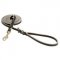Leather Dog Lead with Braids (10 mm)