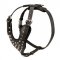 Walking Leather Dog Harness with Pyramids