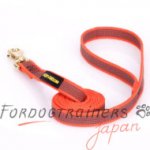 犬用リード　オレンジ　ナイロン 製　中型犬や大型犬用