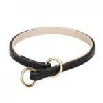 裏打ち付き犬用革製チョークカラー