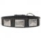 幅広いプレート付きナイロンの首輪