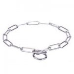 中型犬用クロームめっき鋼のチェーンカラー