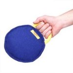 犬用おもちゃ・噛むタグ (持ち手付き)