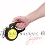 大型犬用ロングリード　伸縮モデル　ナイロン製　反射テープ付き