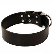 クラシックな本革製 犬用首輪 (50mm) クラシックな本革製 犬用首輪 (50mm)