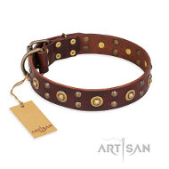 ‘Caprice of Fashion’ FDT Artisanデザインのデコ革首輪 ‘Caprice of Fashion’ FDT Artisanデザインのデコ革首輪