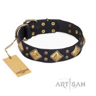 'Fancy-Schmancy' FDT Artisanデザインのデコ革首輪 'Fancy-Schmancy' FDT Artisanデザインのデコ革首輪