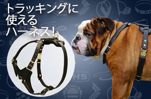 大型犬　ハーネス　革