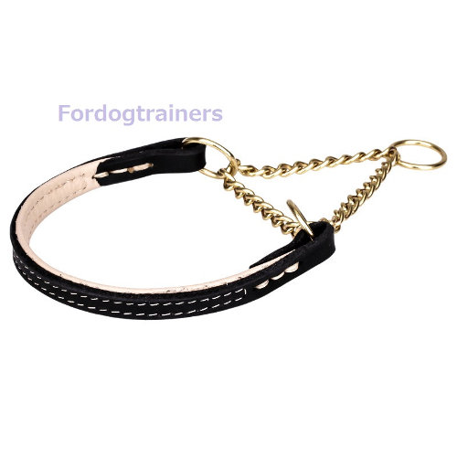 犬用マーティンゲール首輪(黄銅、12mm)