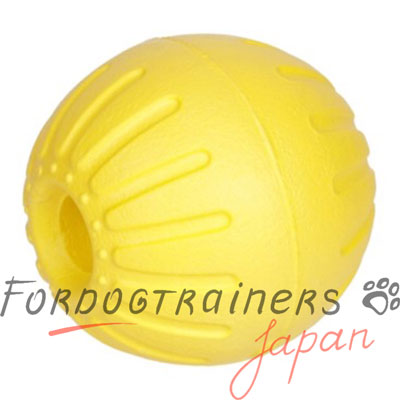犬のボール　遊ぶFDTグッズ　黄色　9cm