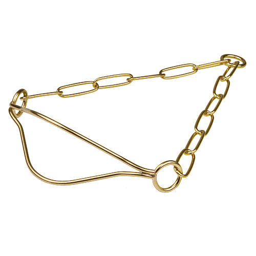 真鍮のドッグ・ショー用チェーンカラー