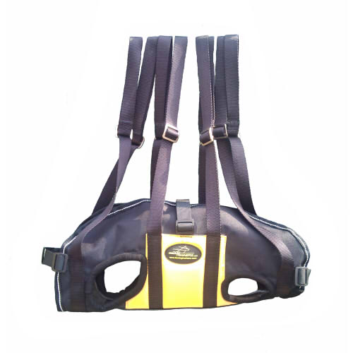 災害救助向けの犬用ハーネス　ナイロン製