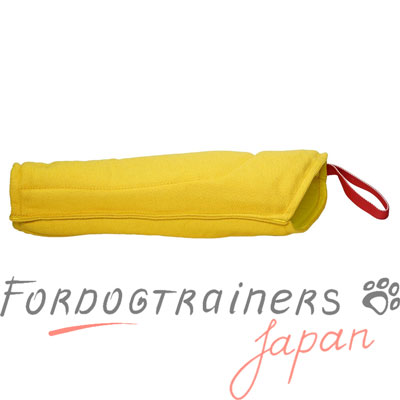 大型犬用訓練の防御片袖　黄色　便利なハンドル付き