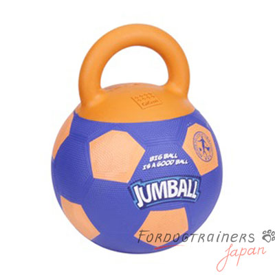 犬用ゴムボール　ハンドル付き　大型犬　遊びに最適！