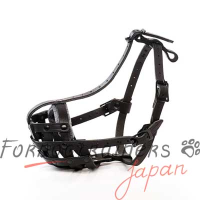 フレブル　マズル　革製　柔らかフェルトの裏池