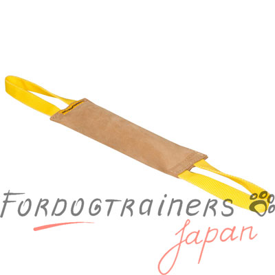 犬　噛む　タグ　レザー製　便利なハンドル付き