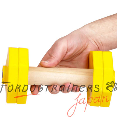 犬　持って来い　ダンベル　木製ハンドルと取り外し可能なプレート　1000g