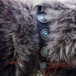 大型犬　しつけ　首輪　上質なレザー製　馴染みがソフト　かっこいいコンチョ付